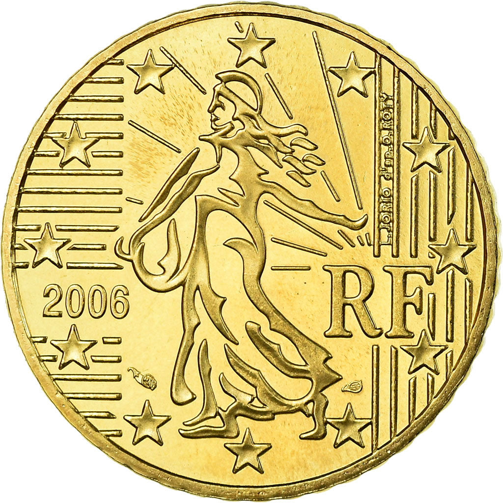 France, 50 Euro Cent, 2006, BE, MS(65-70), Brass, KM:1287
