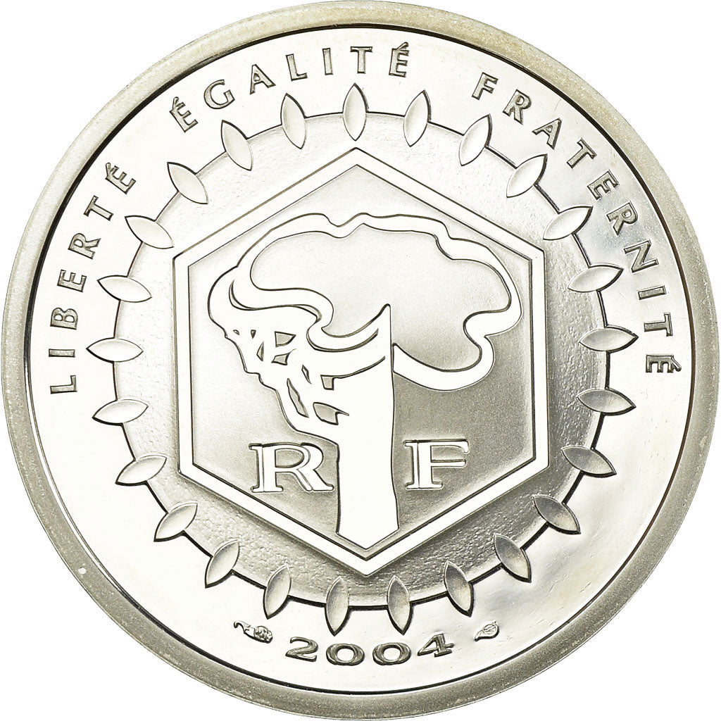 France, 5 Euro, 2004, BE, MS(65-70), Silver, KM:2010