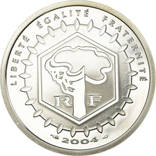 France, 5 Euro, 2004, BE, MS(65-70), Silver, KM:2010