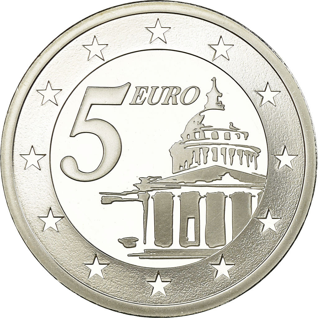 France, 5 Euro, 2004, BE, MS(65-70), Silver, KM:2010