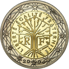 Francia, 2 Euro, 2004, BE, FDC, Bi-metallico, KM:1289