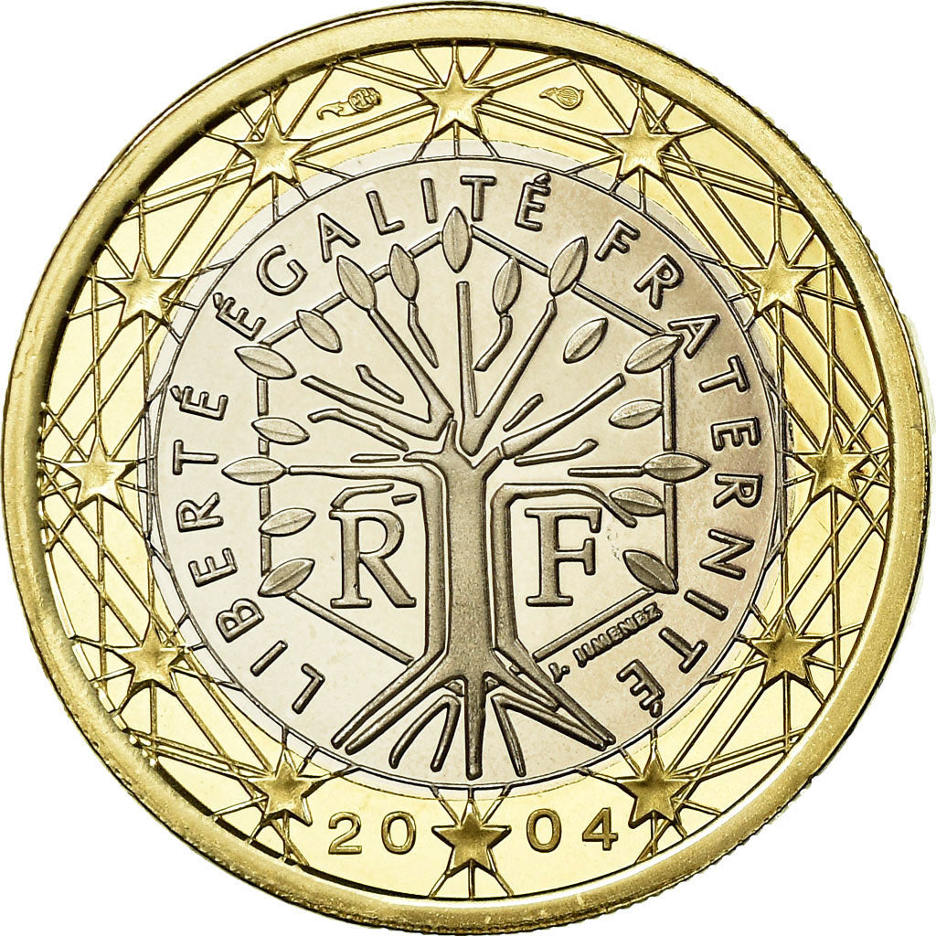 France, Euro, 2004, BE, FDC, Bi-Metallic, KM:1288