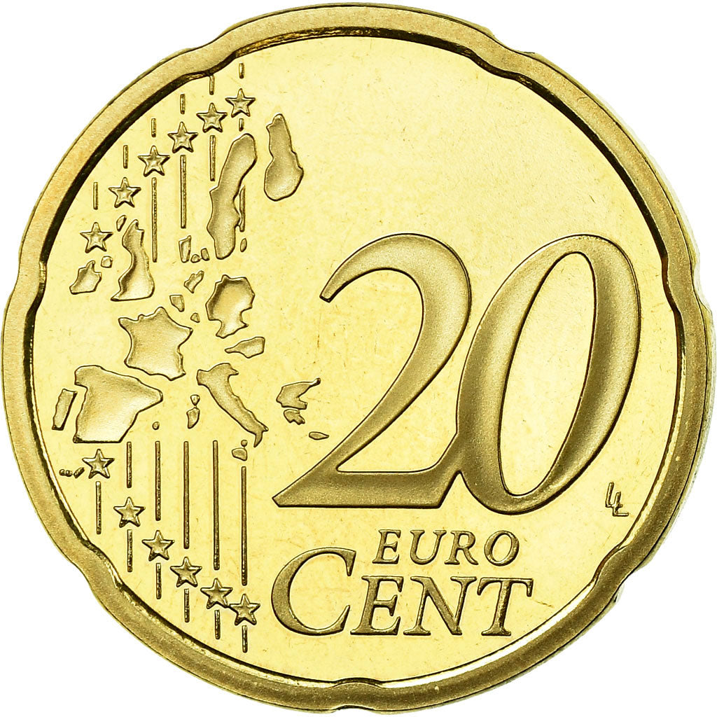 Francia, 20 Euro Cent, 2004, BE, FDC, Ottone, KM:1286