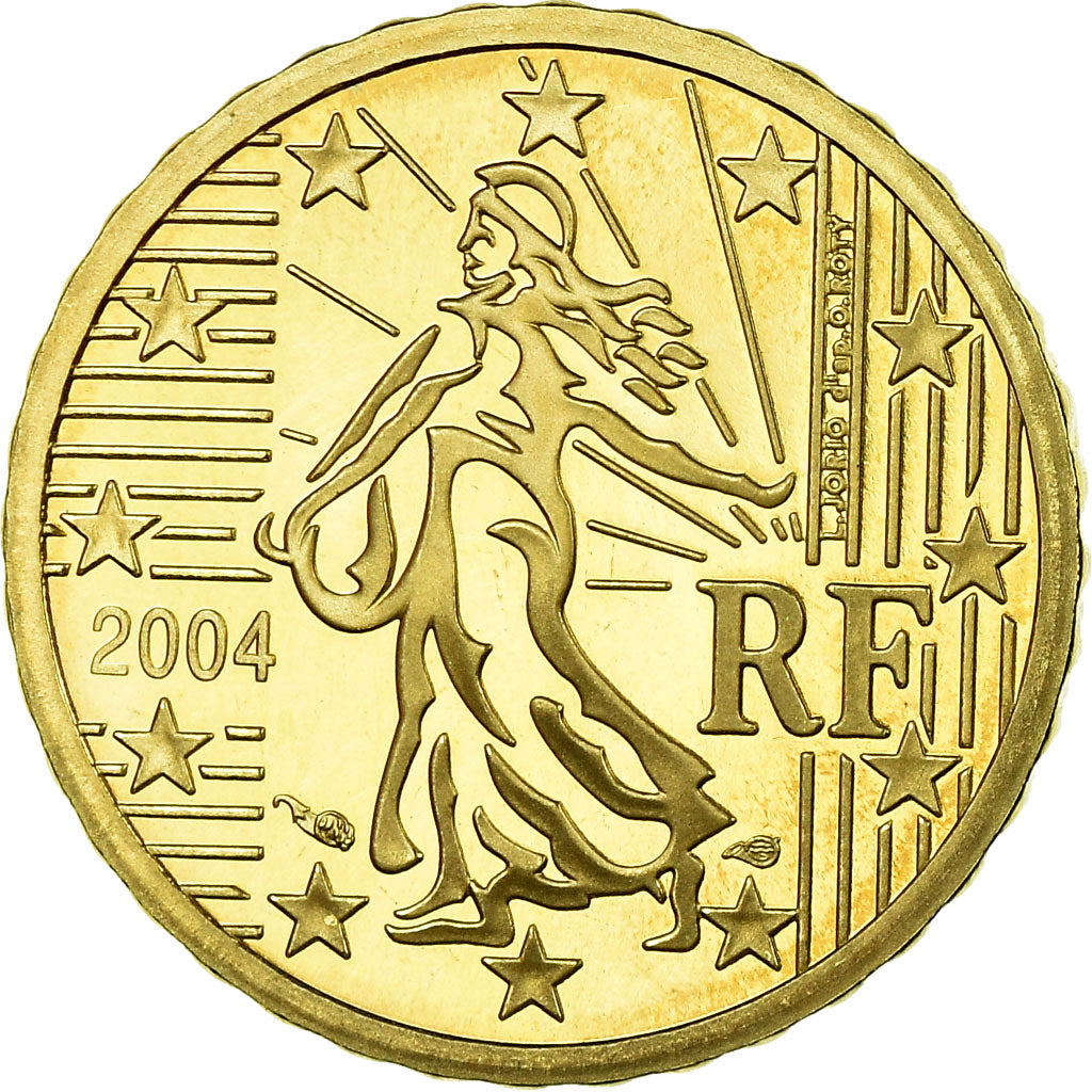 Francia, 10 Euro Cent, 2004, FDC, Ottone, KM:1285