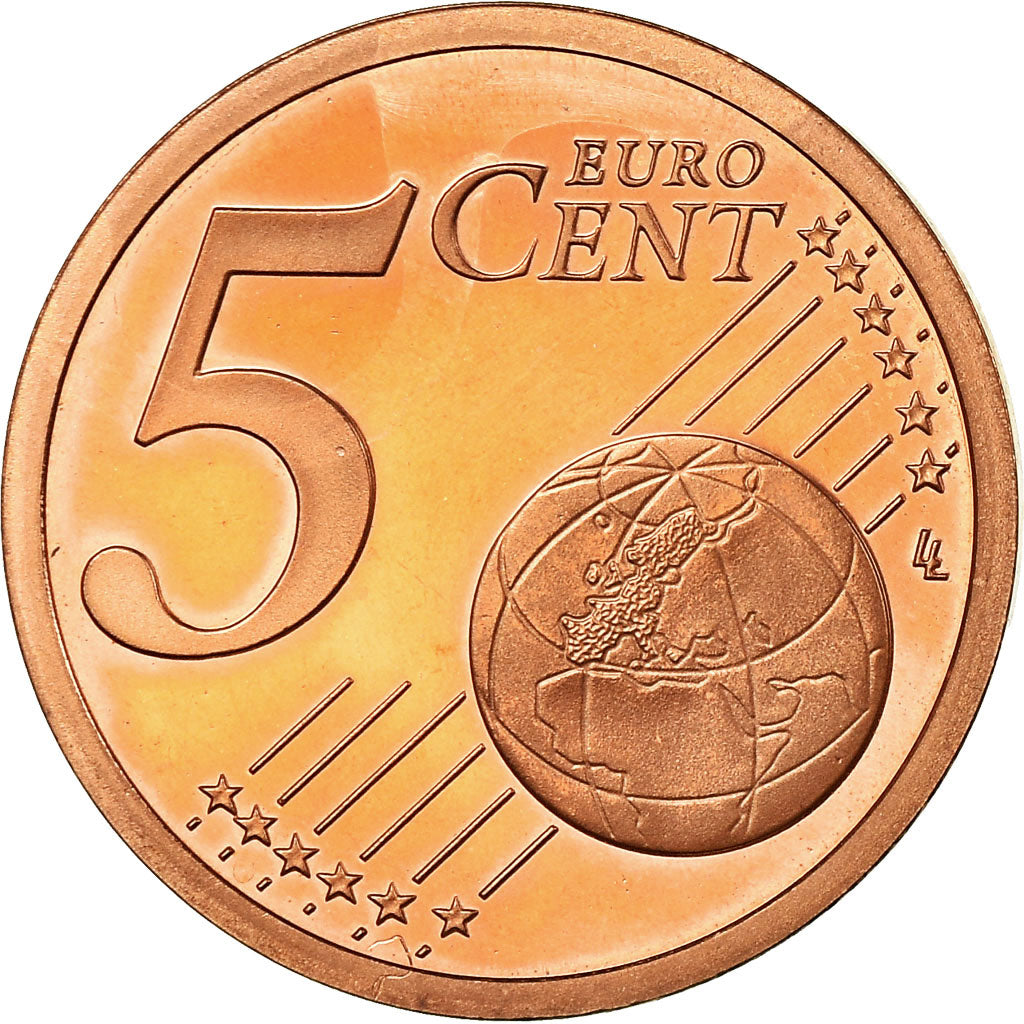 France, 5 Euro Cent, 2000, BE, MS(65-70), Copper Plated Steel, KM:1284