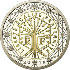 Frankreich, 2 Euro, 2015, BE, STGL, Bi-Metallic, KM:New