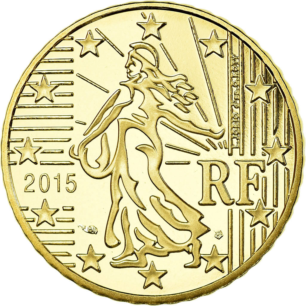 Francia, 50 Euro Cent, 2015, BE, FDC, Ottone, KM:New