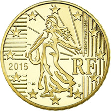 Francia, 50 Euro Cent, 2015, BE, FDC, Ottone, KM:New