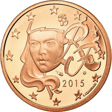 Frankreich, 5 Euro Cent, 2015, BE, STGL, Copper Plated Steel, KM:New