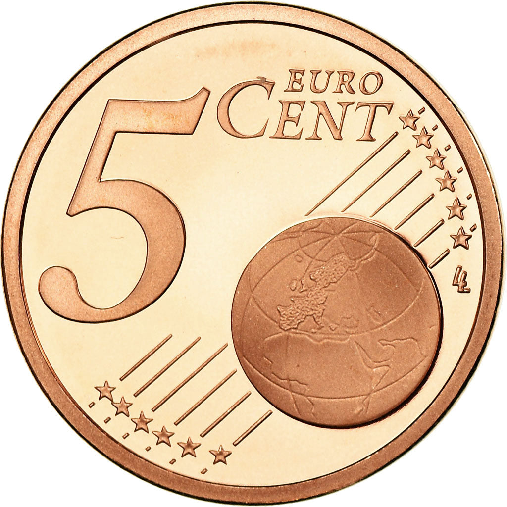 Frankreich, 5 Euro Cent, 2015, BE, STGL, Copper Plated Steel, KM:New