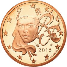 France, 2 Euro Cent, 2015, BE, MS(65-70), Copper Plated Steel, KM:New
