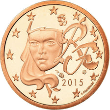 Francia, Euro Cent, 2015, BE, FDC, Cobre chapado en acero, KM:New