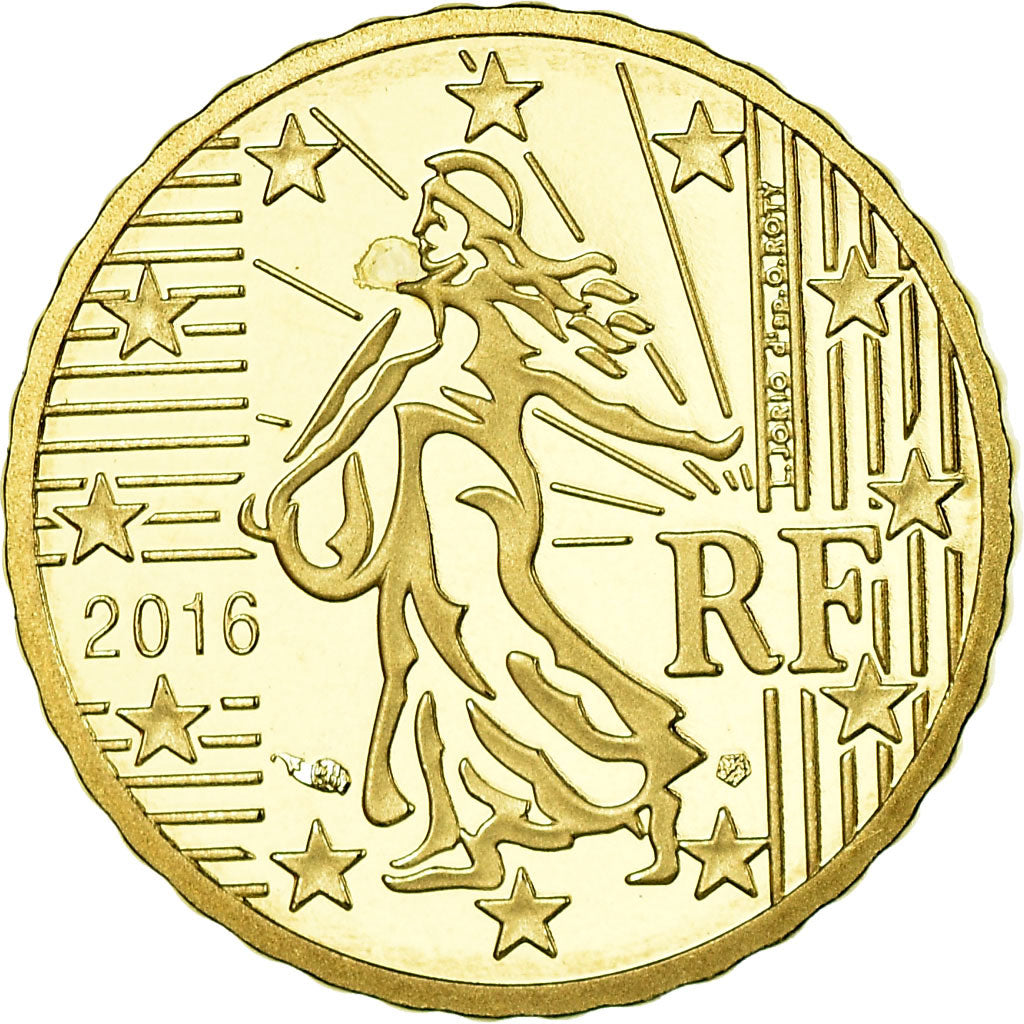Francia, 10 Euro Cent, 2016, BE, FDC, Ottone, KM:New