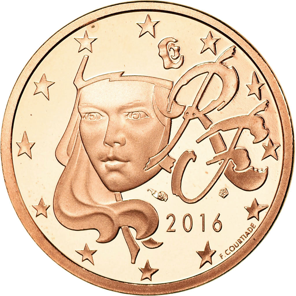 Frankreich, 5 Euro Cent, 2016, BE, STGL, Copper Plated Steel, KM:New