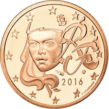 Frankreich, 2 Euro Cent, 2016, BE, STGL, Copper Plated Steel, KM:New