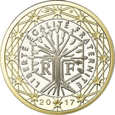 Frankreich, Euro, 2017, BE, STGL, Bi-Metallic, KM:New