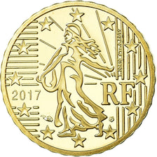 Francia, 10 Euro Cent, 2017, BE, FDC, Ottone, KM:New