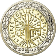 Francia, 2 Euro, 2007, BE, FDC, Bi-metallico, KM:1414