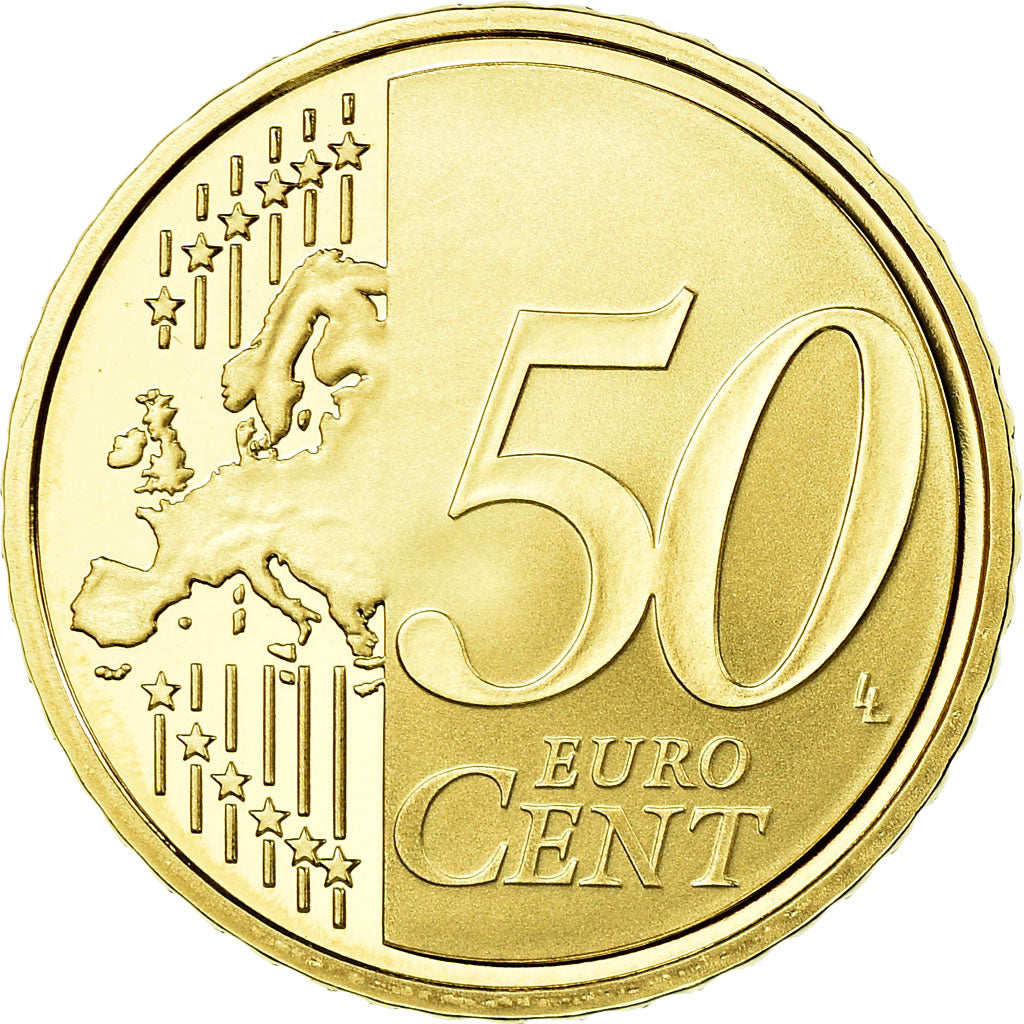France, 50 Euro Cent, 2007, BE, MS(65-70), Brass, KM:1412
