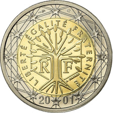Frankreich, 2 Euro, 2001, BE, STGL, Bi-Metallic, KM:1289