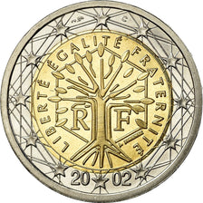 Francia, 2 Euro, 2002, BE, FDC, Bimetálico, KM:1289