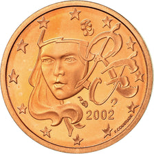 Francia, 2 Euro Cent, 2002, BE, FDC, Acciaio placcato rame, KM:1283