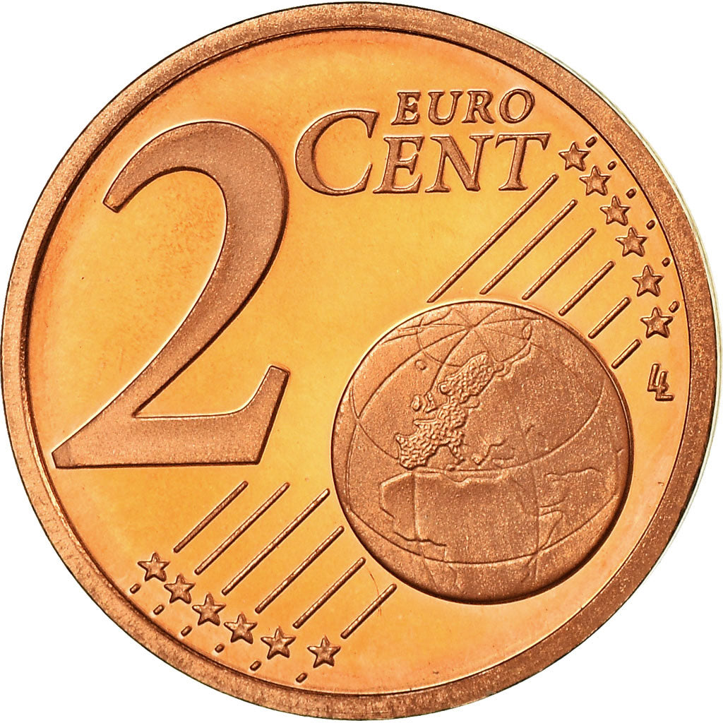 Francia, 2 Euro Cent, 2002, BE, FDC, Acciaio placcato rame, KM:1283