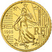 France, 50 Euro Cent, 1999, BE, MS(65-70), Brass, KM:1287