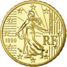 Francia, 10 Euro Cent, 1999, BE, FDC, Ottone, KM:1285