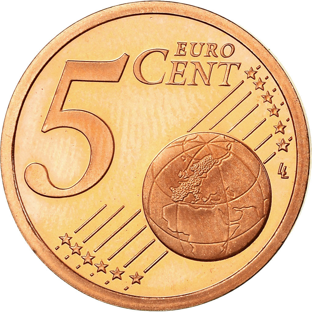 Francia, 5 Euro Cent, 1999, BE, FDC, Acciaio placcato rame, KM:1284