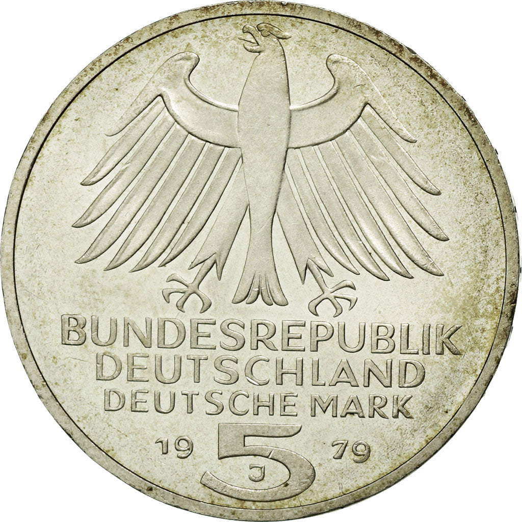 Coin, GERMANY - FEDERAL REPUBLIC, 5 Mark, 1979, Hamburg, Germany, MS(60-62)