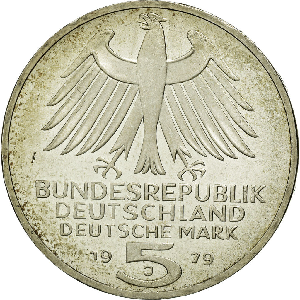 Coin, GERMANY - FEDERAL REPUBLIC, 5 Mark, 1979, Hamburg, Germany, MS(60-62)
