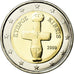 Cypr, 2 Euro, 2009, MS(65-70), Bimetaliczny, KM:85