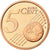 Chipre, 5 Euro Cent, 2009, SC, Cobre chapado en acero, KM:80