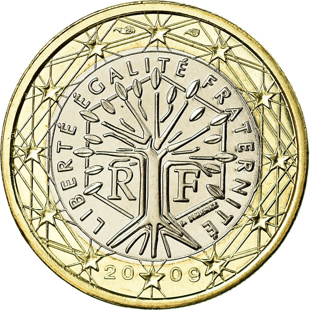 Francia, Euro, 2009, FDC, Bi-metallico, KM:1413