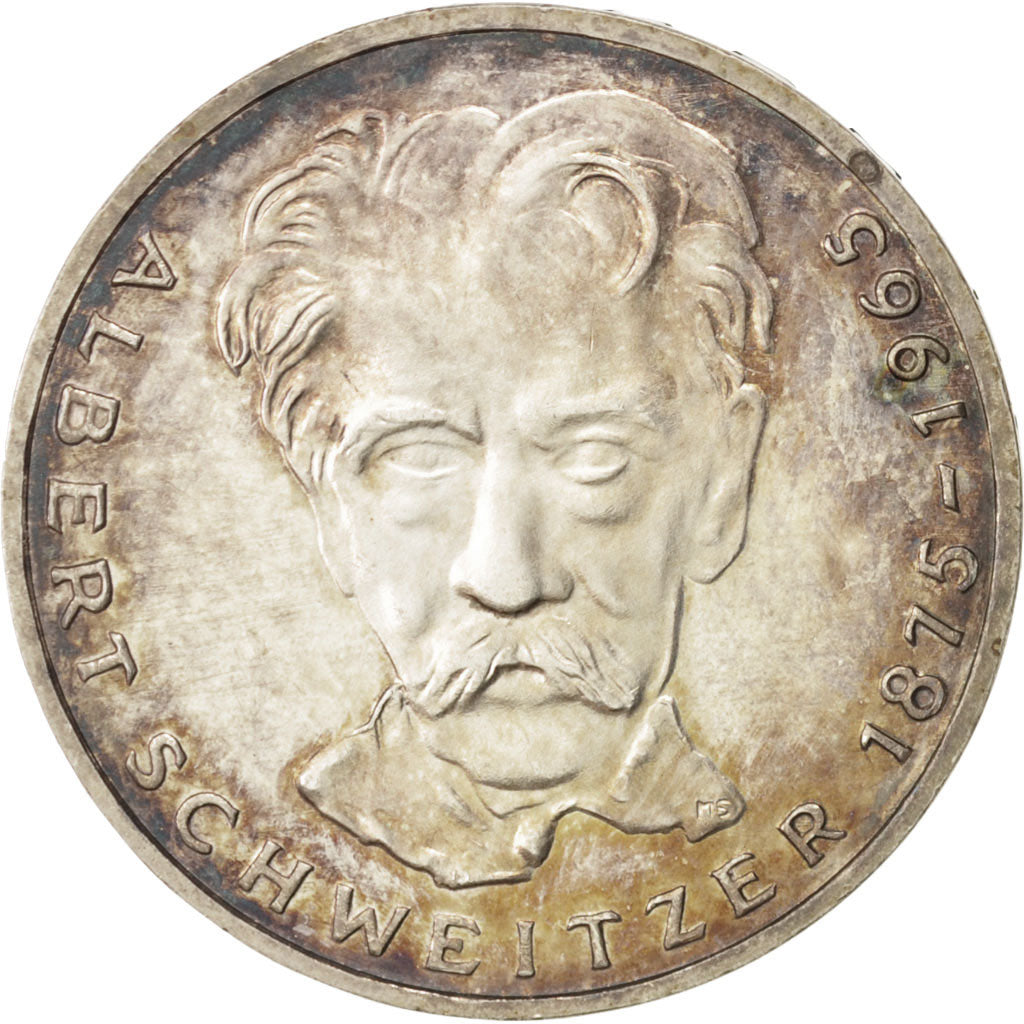 GERMANY - FEDERAL REPUBLIC, 5 Mark, 1975, Karlsruhe, Germany, AU(55-58), Silv...