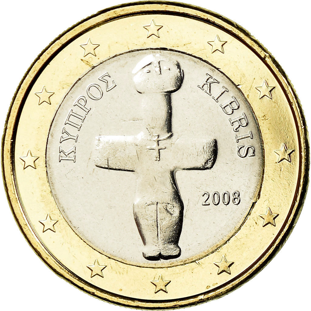 Moneda, Chipre, Euro, 2008, FDC, Bimetálico, KM:84