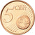 Cipro, 5 Euro Cent, 2008, FDC, Acciaio placcato rame, KM:80