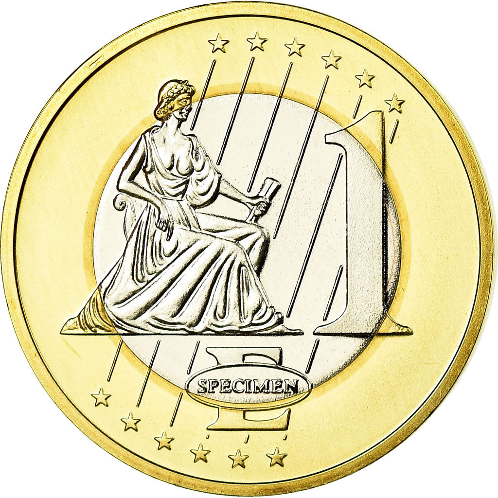 Monaco, Medal, Essai 1 euro, 2005, MS(65-70), Bi-Metallic