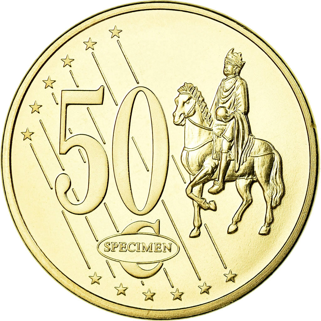 Mónaco, 50 Euro Cent, 2005, unofficial private coin, FDC, Latón