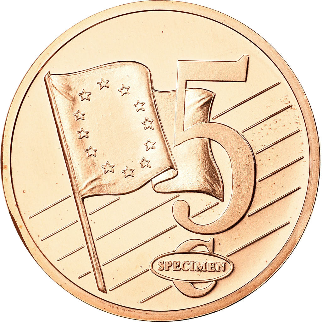Monaco, 5 Euro Cent, 2005, unofficial private coin, FDC, Acciaio placcato rame