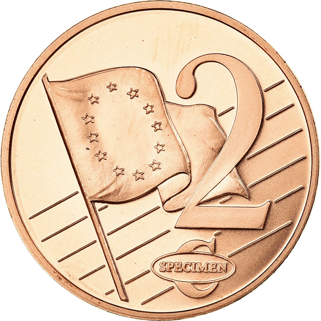 Mónaco, 2 Euro Cent, 2005, unofficial private coin, FDC, Cobre chapado en acero