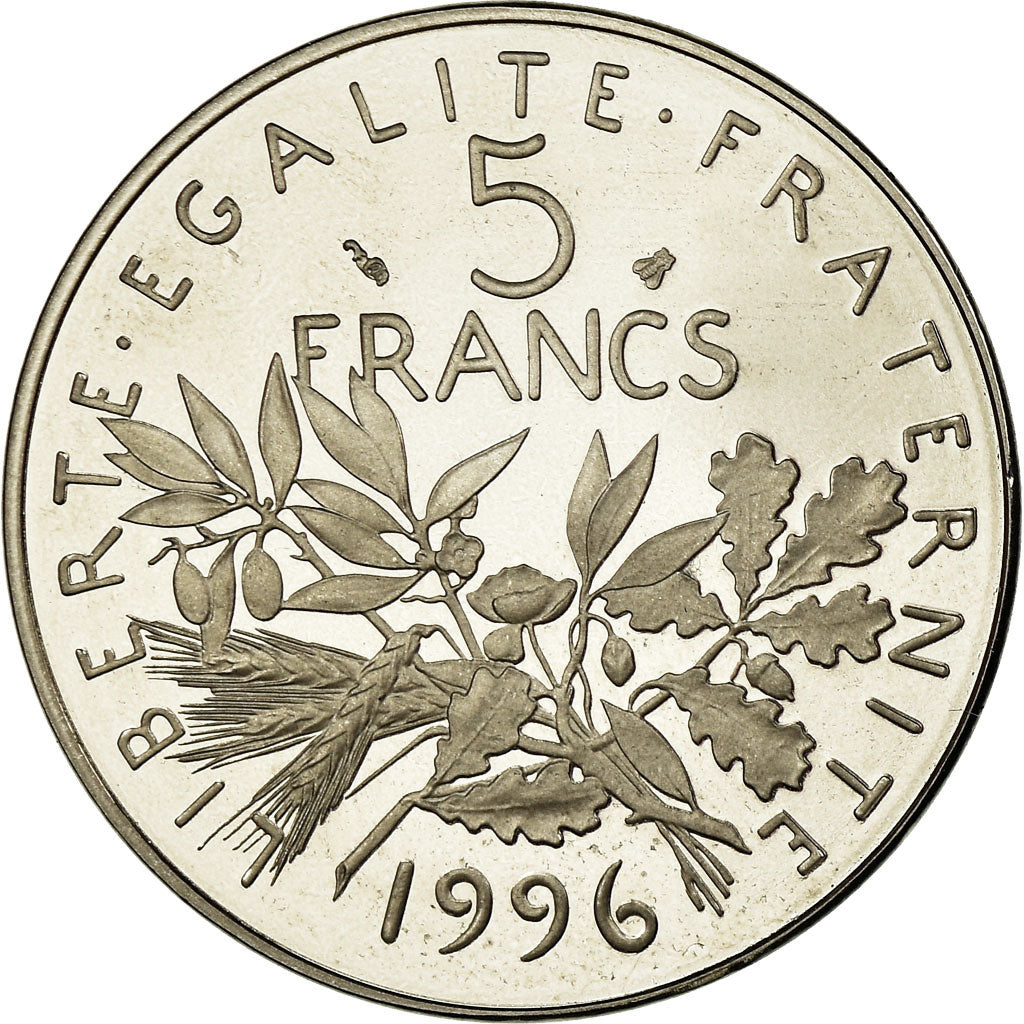 Coin, France, Semeuse, 5 Francs, 1996, Paris, BE, MS(65-70), Nickel Clad
