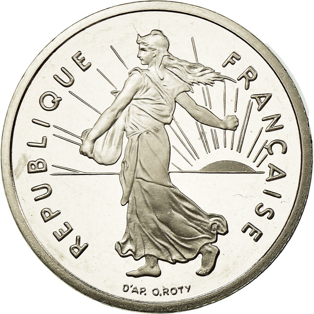Moneda, Francia, Semeuse, 1/2 Franc, 1996, Paris, BE, FDC, Níquel, KM:931.2