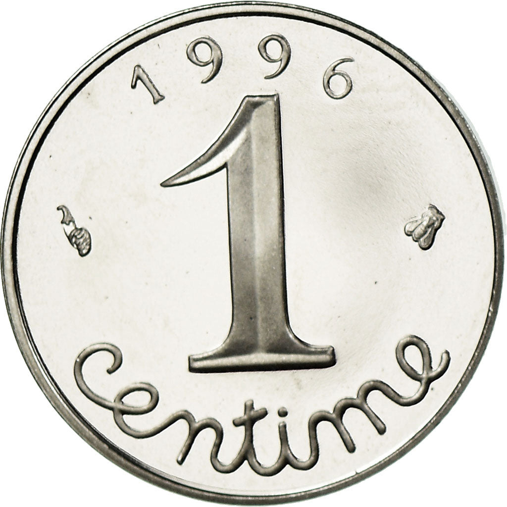 Münze, Frankreich, Épi, Centime, 1996, Paris, BE, STGL, Stainless Steel