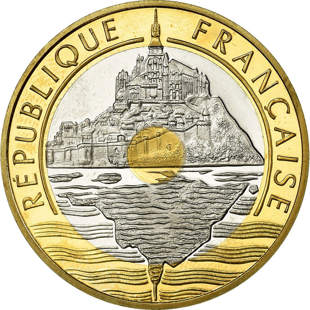 Monnaie, France, Mont Saint Michel, 20 Francs, 1996, Paris, BE, FDC
