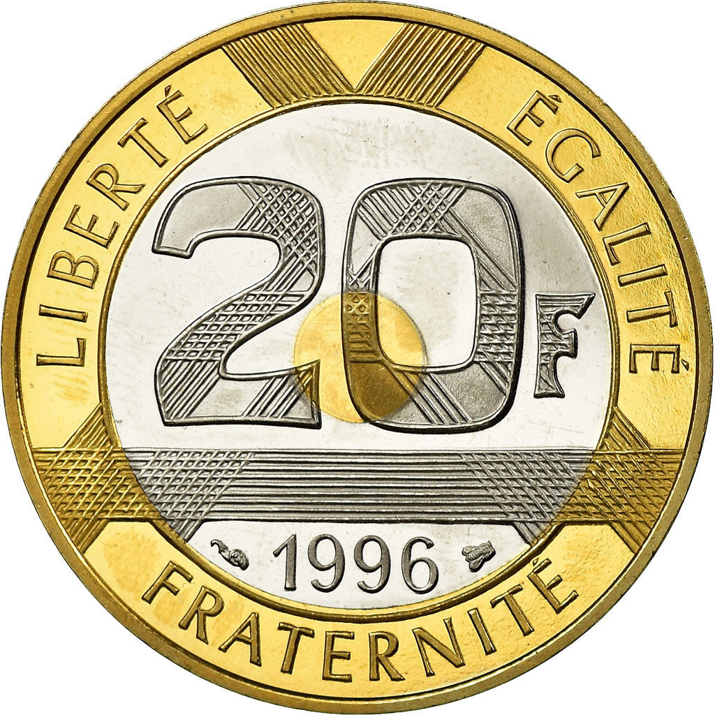 Monnaie, France, Mont Saint Michel, 20 Francs, 1996, Paris, BE, FDC