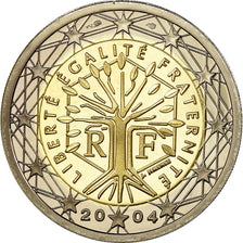 Frankreich, 2 Euro, 2004, BE, STGL, Bi-Metallic, KM:1289