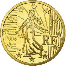 Frankreich, 10 Euro Cent, 2004, BE, STGL, Messing, KM:1285