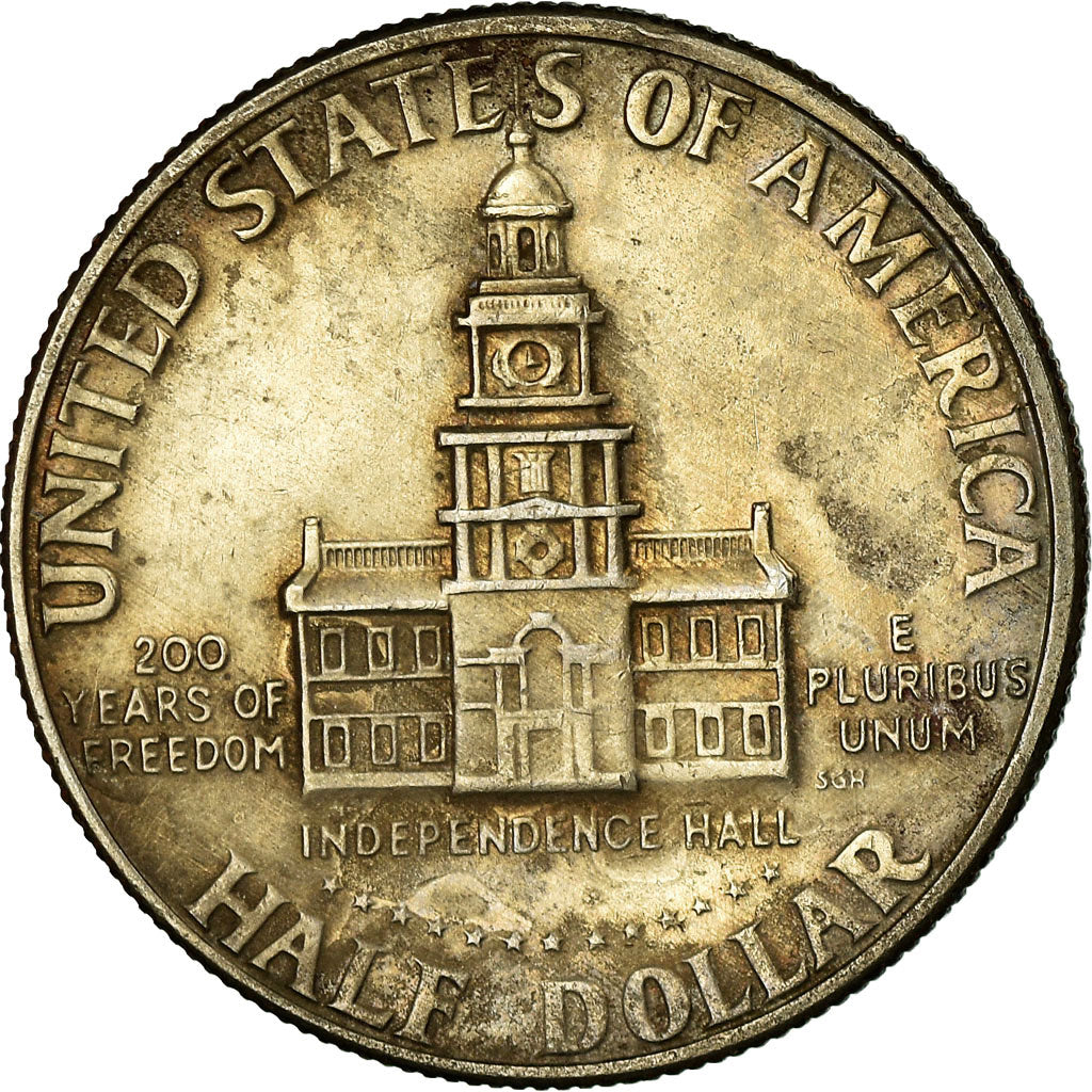 Coin, United States, Kennedy Half Dollar, Half Dollar, 1976, U.S. Mint, Denver